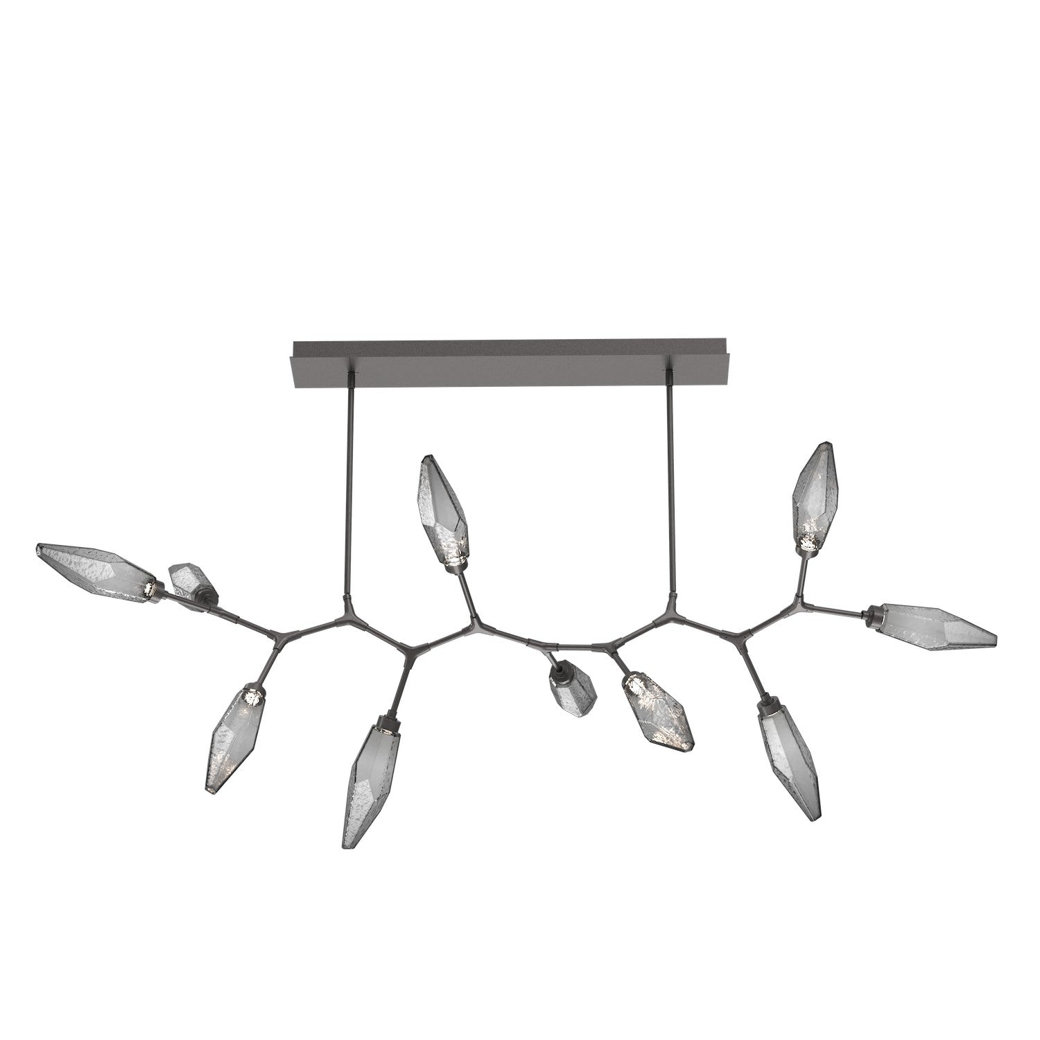 Hammerton Studio - PLB0050-BC-GP-CS-001-L1 - LED Branch - Rock Crystal - Graphite
