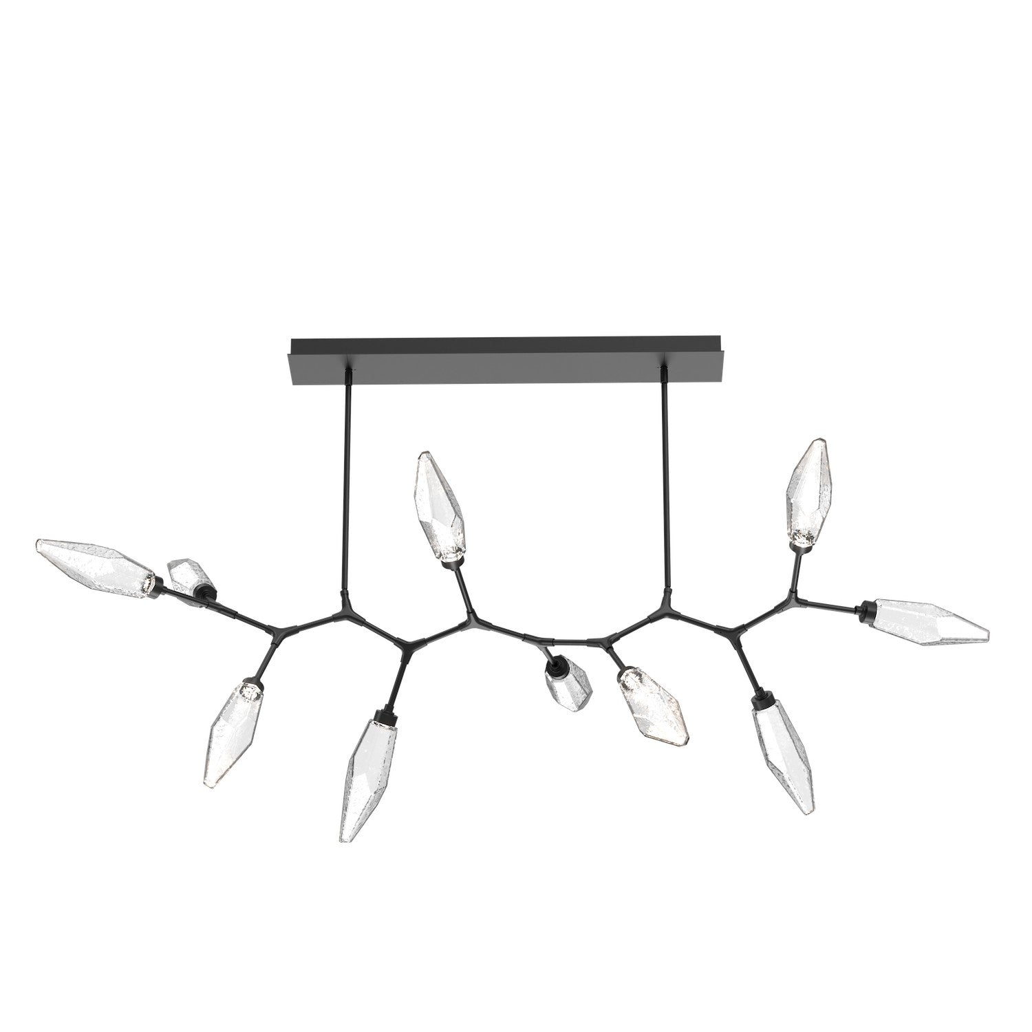 Hammerton Studio - PLB0050-BC-MB-CC-001-L1 - LED Branch - Rock Crystal - Matte Black
