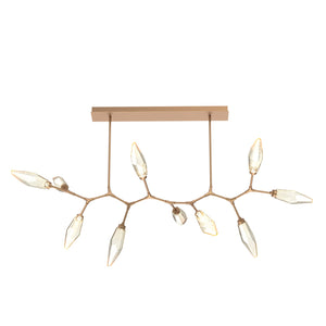 Hammerton Studio - PLB0050-BC-NB-CA-001-L1 - LED Branch - Rock Crystal - Novel Brass