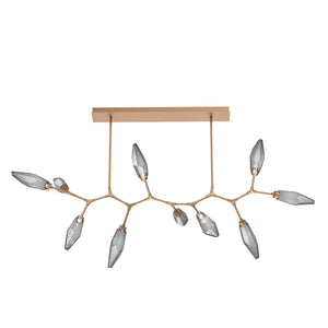Hammerton Studio - PLB0050-BC-NB-CS-001-L1 - LED Branch - Rock Crystal - Novel Brass