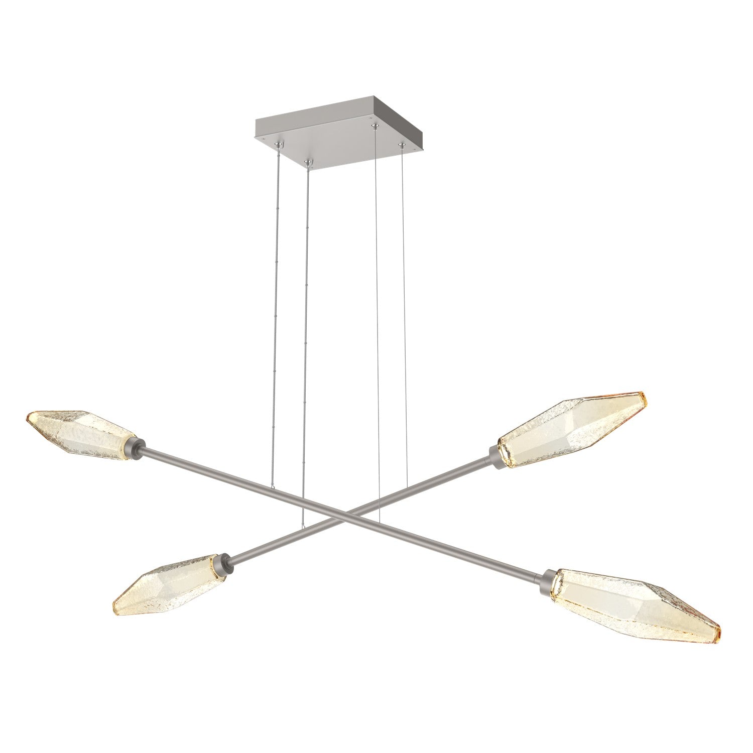 Hammerton Studio - PLB0050-M2-BS-A-CA1-L1 - LED Lantern - Rock Crystal - Beige Silver