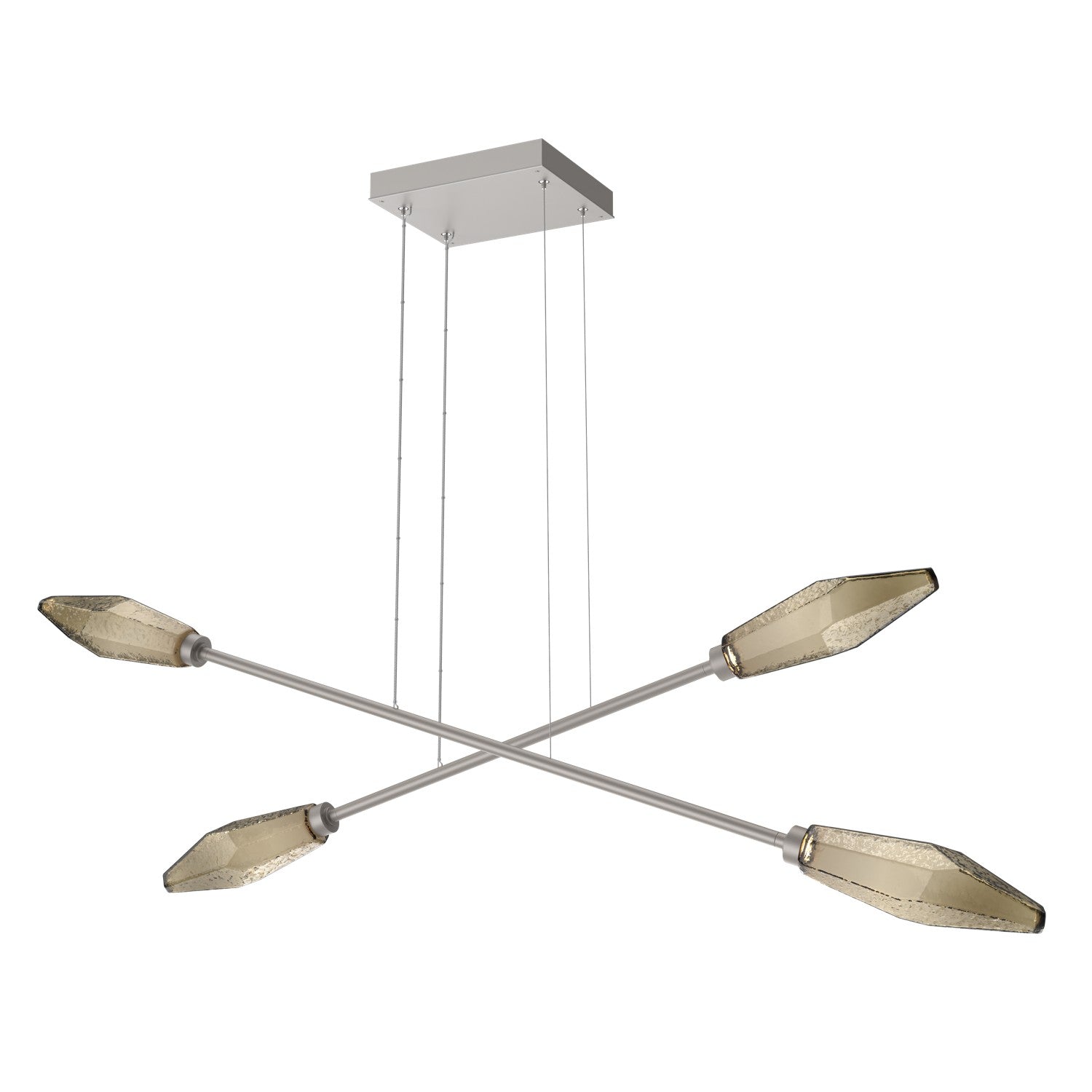 Hammerton Studio - PLB0050-M2-BS-B-CA1-L3 - LED Lantern - Rock Crystal - Beige Silver
