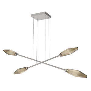 Hammerton Studio - PLB0050-M2-BS-B-CA1-L3 - LED Lantern - Rock Crystal - Beige Silver