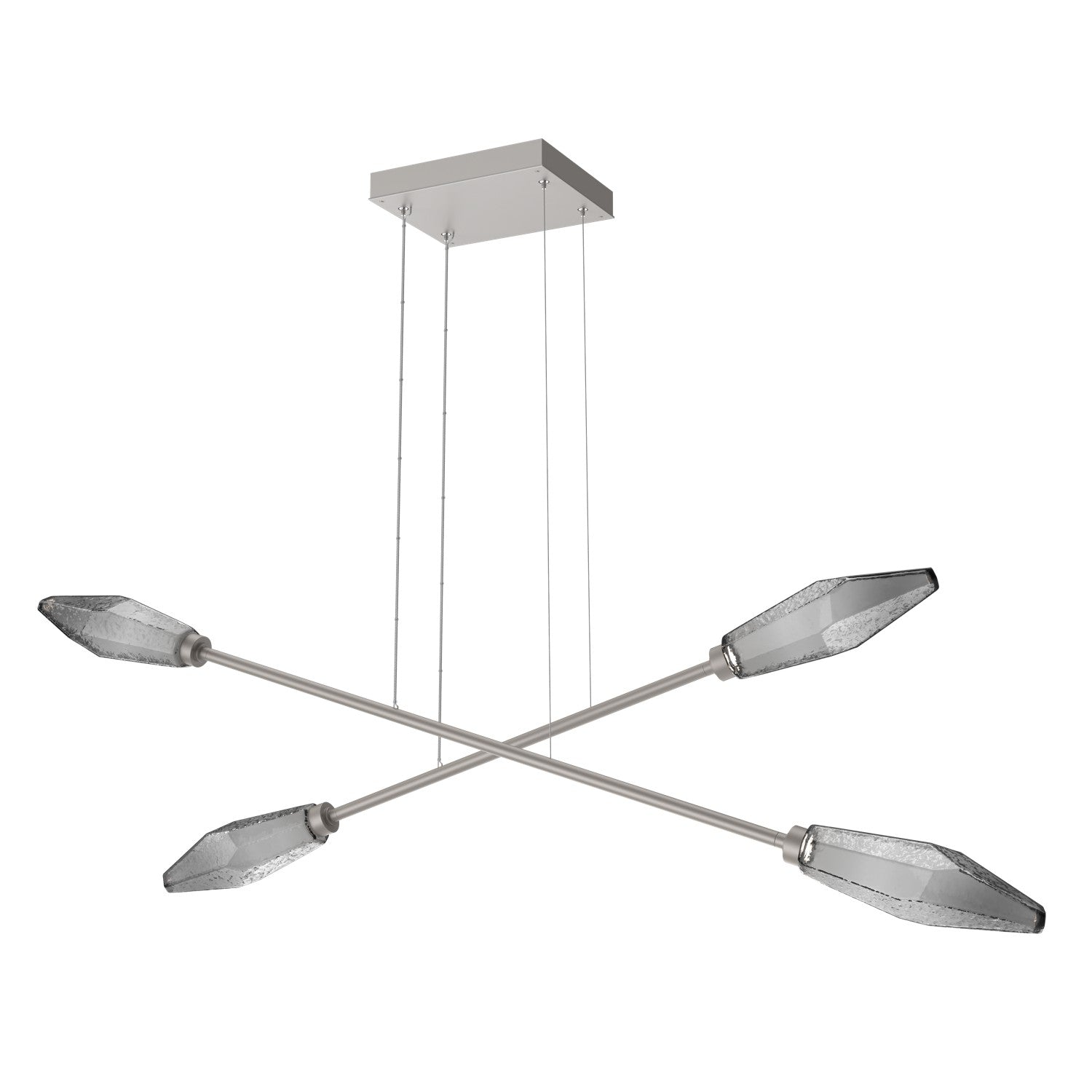 Hammerton Studio - PLB0050-M2-BS-S-CA1-L1 - LED Lantern - Rock Crystal - Beige Silver
