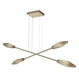 Hammerton Studio - PLB0050-M2-GB-B-CA1-L1 - LED Lantern - Rock Crystal - Gilded Brass