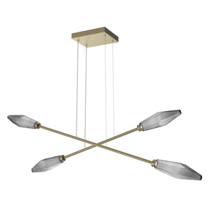 Hammerton Studio - PLB0050-M2-GB-S-CA1-L1 - LED Lantern - Rock Crystal - Gilded Brass