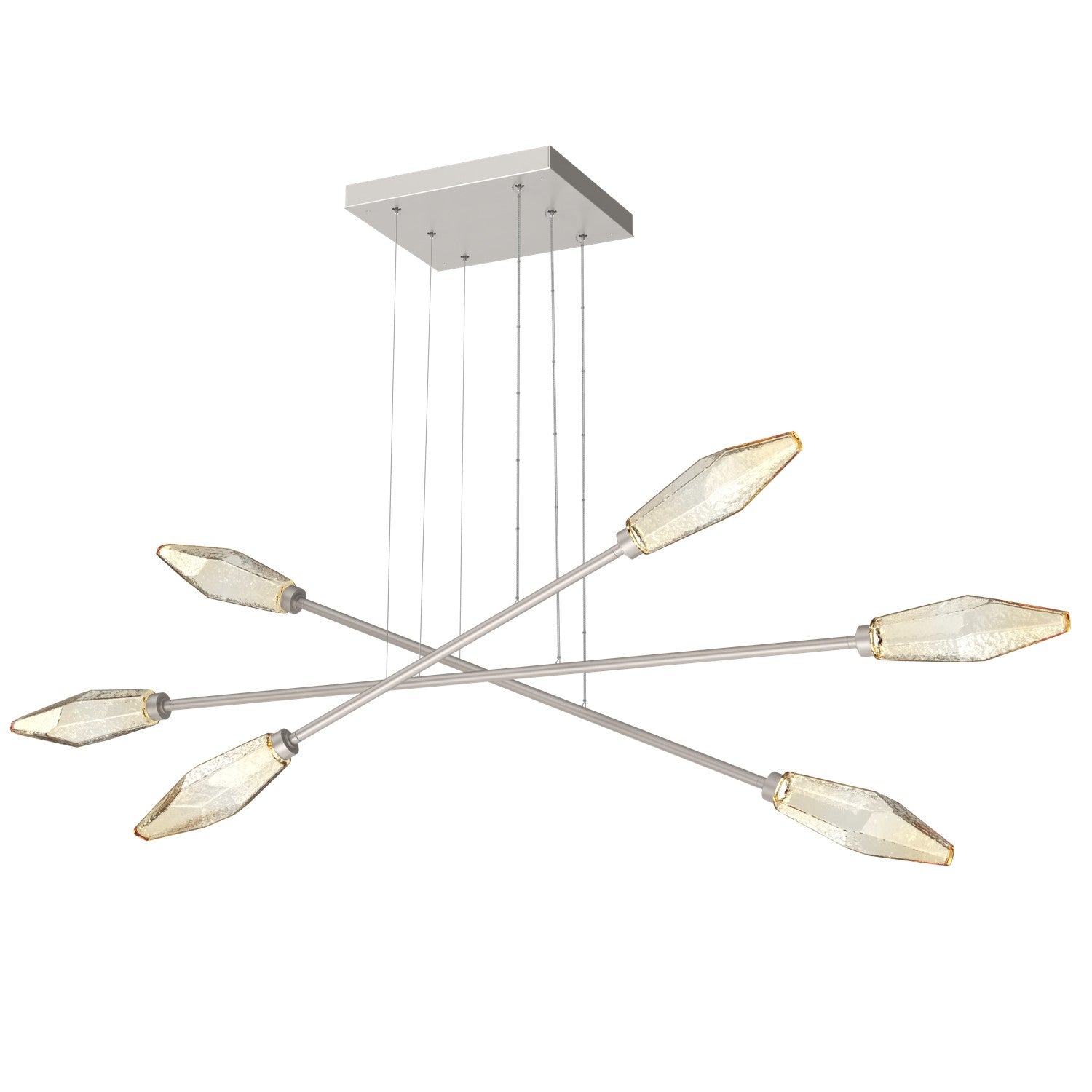 Hammerton Studio - PLB0050-M3-BS-A-CA1-L1 - LED Lantern - Rock Crystal - Beige Silver