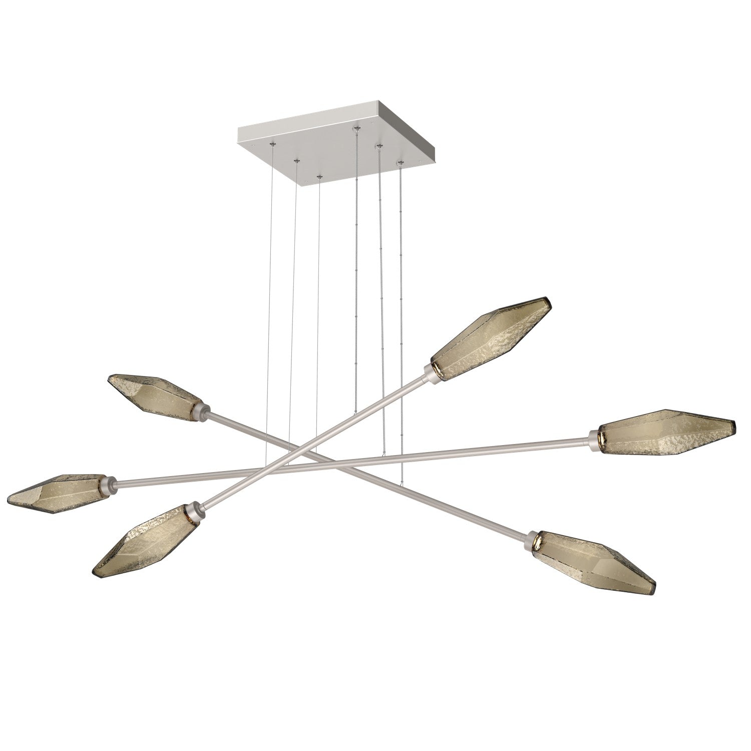Hammerton Studio - PLB0050-M3-BS-B-CA1-L1 - LED Lantern - Rock Crystal - Beige Silver
