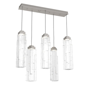 Hammerton Studio - PLB0056-05-BS-LC-C01-L3 - LED Linear Pendant - Ledgestone - Beige Silver