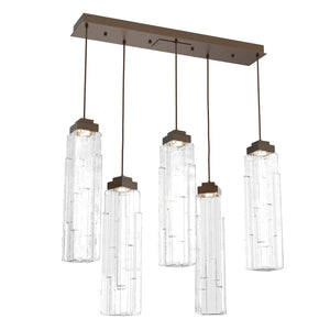 Hammerton Studio - PLB0056-05-FB-LC-C01-L1 - LED Pendant - Ledgestone - Flat Bronze