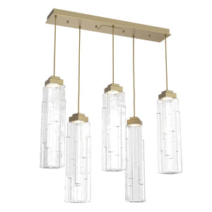 Hammerton Studio - PLB0056-05-GB-LC-C01-L1 - LED Pendant - Ledgestone - Gilded Brass