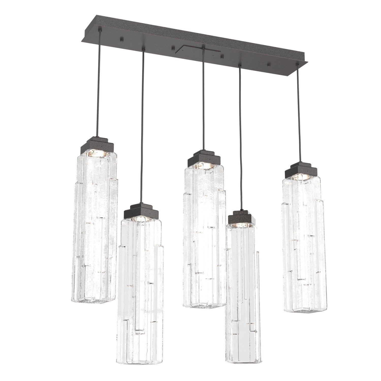 Hammerton Studio - PLB0056-05-GP-LC-C01-L3 - LED Pendant - Ledgestone - Graphite