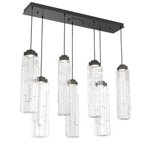 Hammerton Studio - PLB0056-07-MB-LC-C01-L3 - LED Linear Pendant - Ledgestone - Matte Black