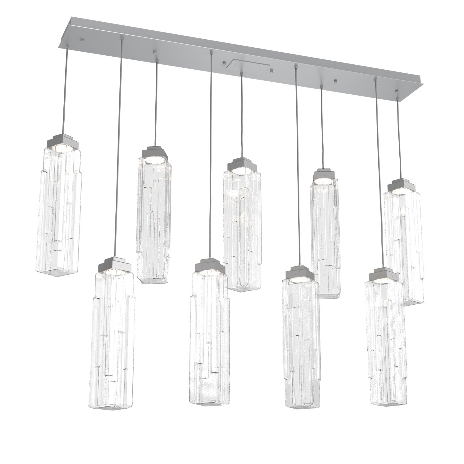 Hammerton Studio - PLB0056-09-CS-LC-C01-L1 - LED Pendant - Ledgestone - Classic Silver
