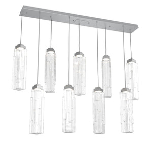 Hammerton Studio - PLB0056-09-CS-LC-C01-L3 - LED Pendant - Ledgestone - Classic Silver