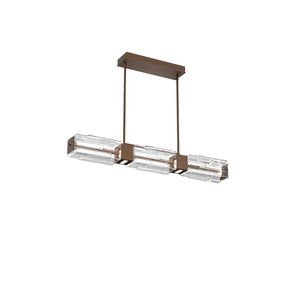 Hammerton Studio - PLB0056-41-BB-LC-001-L1 - LED Lantern - Ledgestone - Burnished Bronze