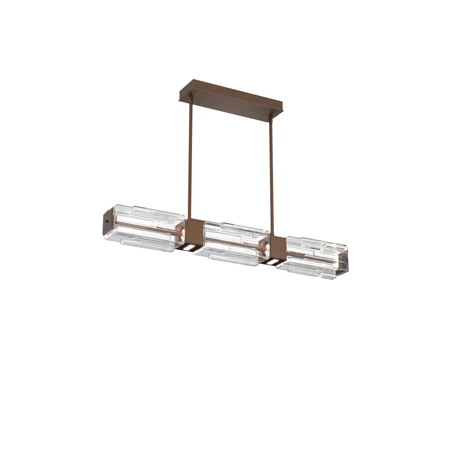 Hammerton Studio - PLB0056-41-BB-LC-001-L3 - LED Lantern - Ledgestone - Burnished Bronze