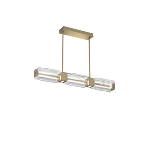 Hammerton Studio - PLB0056-41-GB-LC-001-L3 - LED Linear Dining - Ledgestone - Gilded Brass