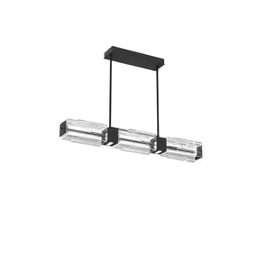 Hammerton Studio - PLB0056-41-MB-LC-001-L1 - LED Linear Dining - Ledgestone - Matte Black