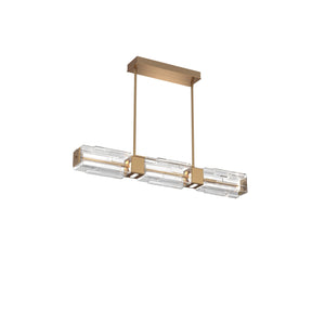 Hammerton Studio - PLB0056-41-NB-LC-001-L1 - LED Linear Dining - Ledgestone - Novel Brass