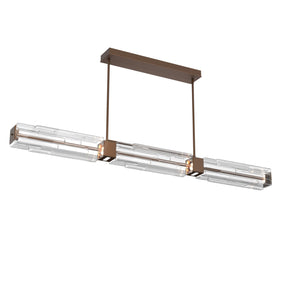 Hammerton Studio - PLB0056-67-BB-LC-001-L1 - LED Linear Dining - Ledgestone - Burnished Bronze