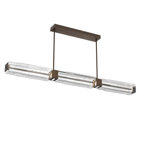Hammerton Studio - PLB0056-67-FB-LC-001-L1 - LED Linear Dining - Ledgestone - Flat Bronze