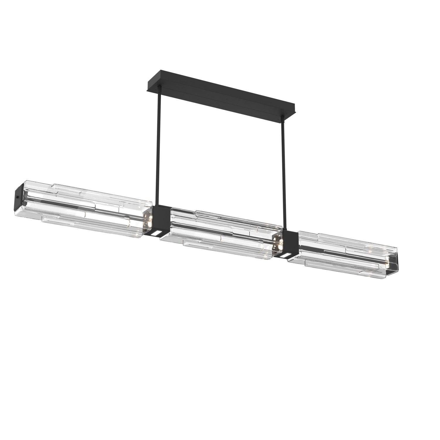 Hammerton Studio - PLB0056-67-MB-LC-001-L1 - LED Linear Dining - Ledgestone - Matte Black