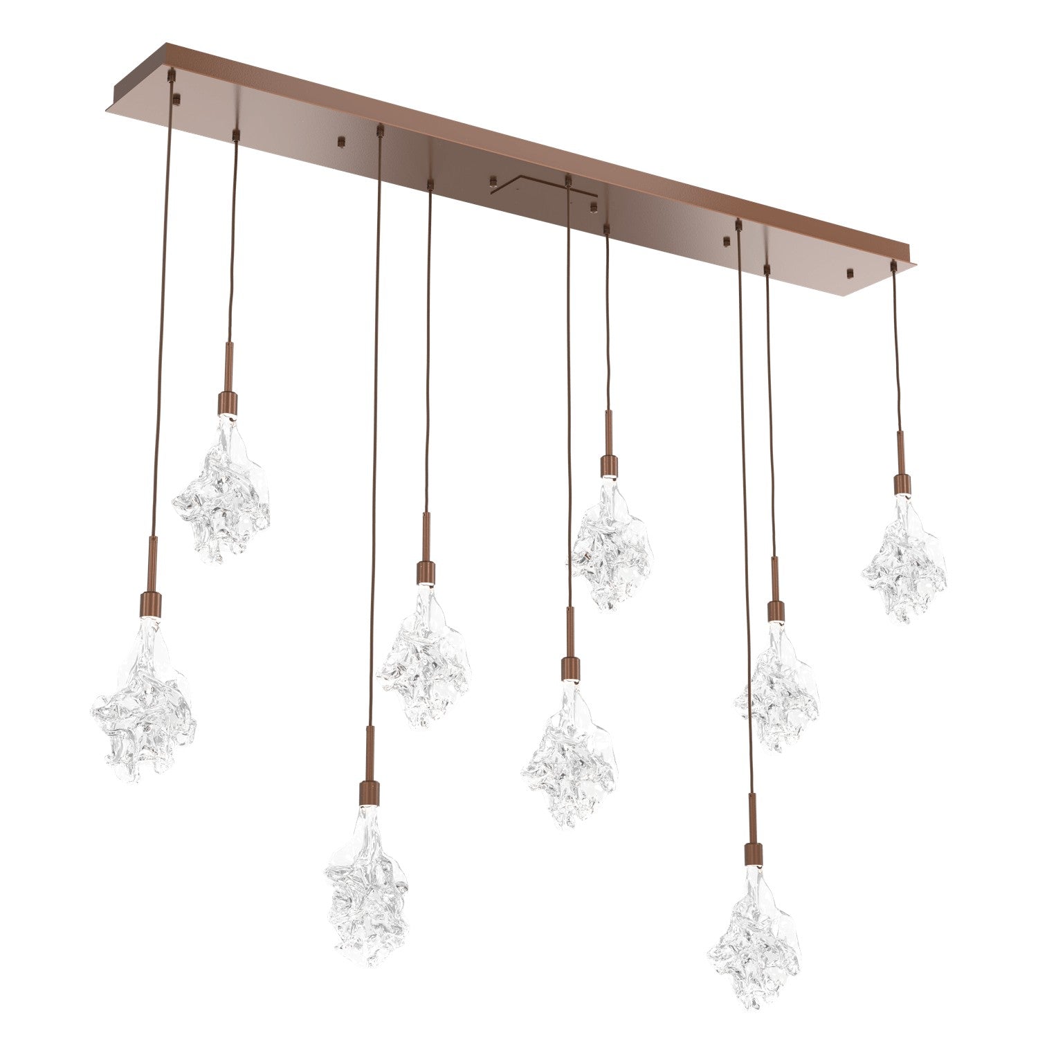 Hammerton Studio - PLB0059-09-BB-BC-C01-L1 - LED Linear Pendant - Blossom - Burnished Bronze