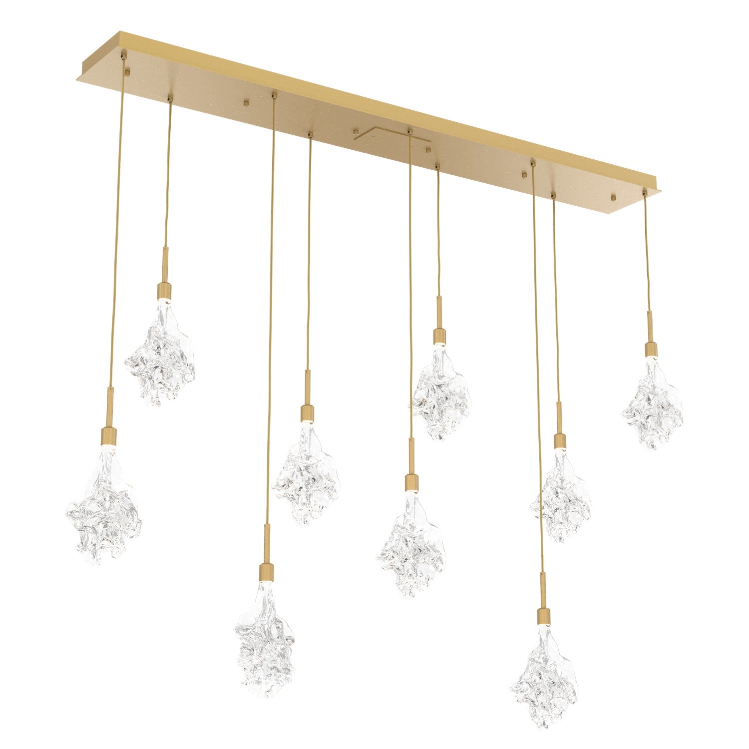Hammerton Studio - PLB0059-09-GB-BC-C01-L1 - LED Linear Pendant - Blossom - Gilded Brass
