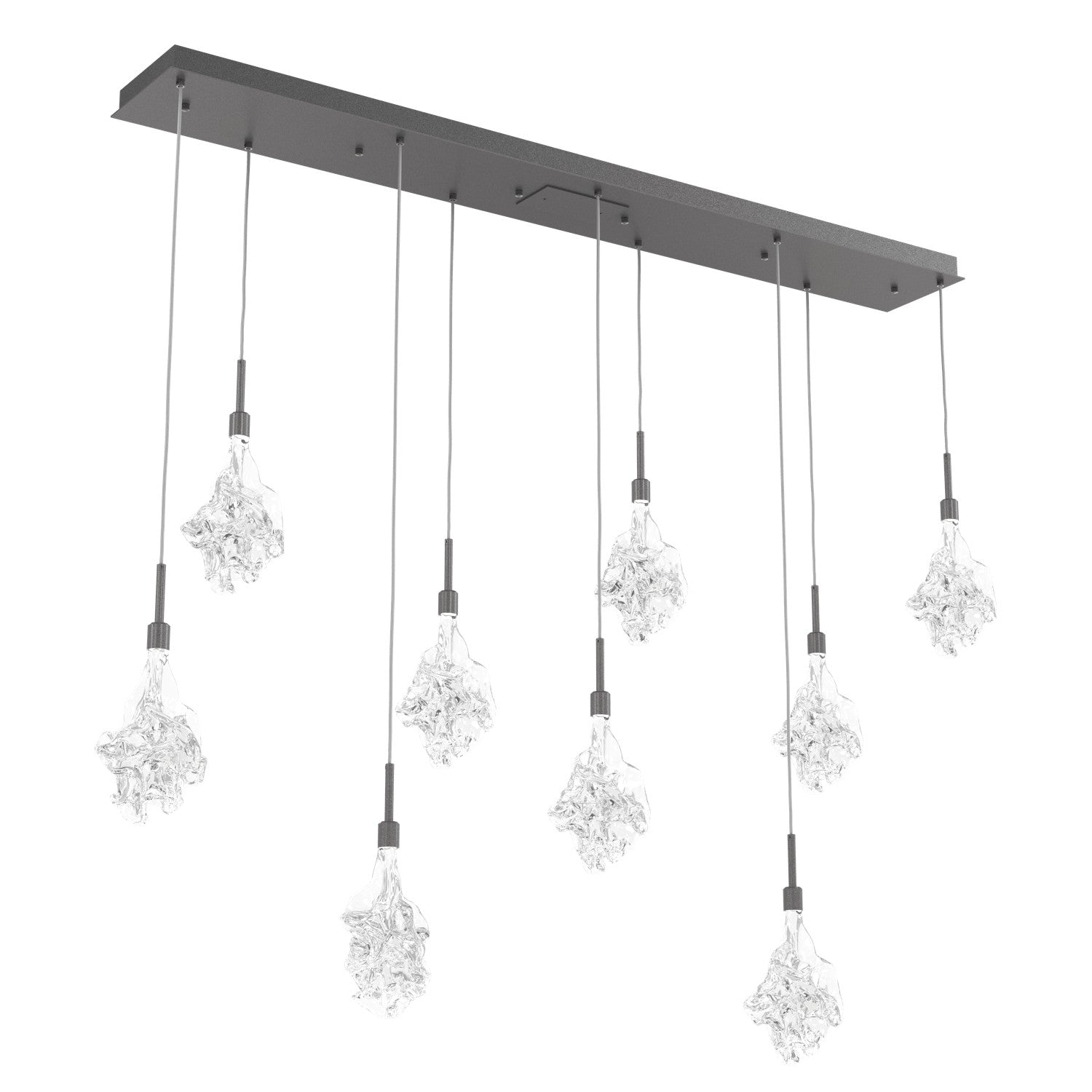 Hammerton Studio - PLB0059-09-GP-BC-C01-L1 - LED Linear Pendant - Blossom - Graphite