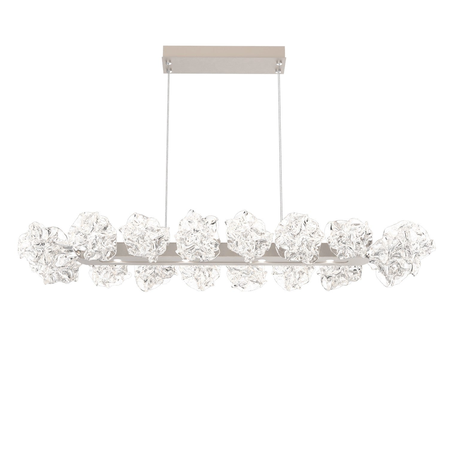 Hammerton Studio - PLB0059-48-BS-BC-CA1-L3 - LED Linear Suspension - Blossom - Beige Silver