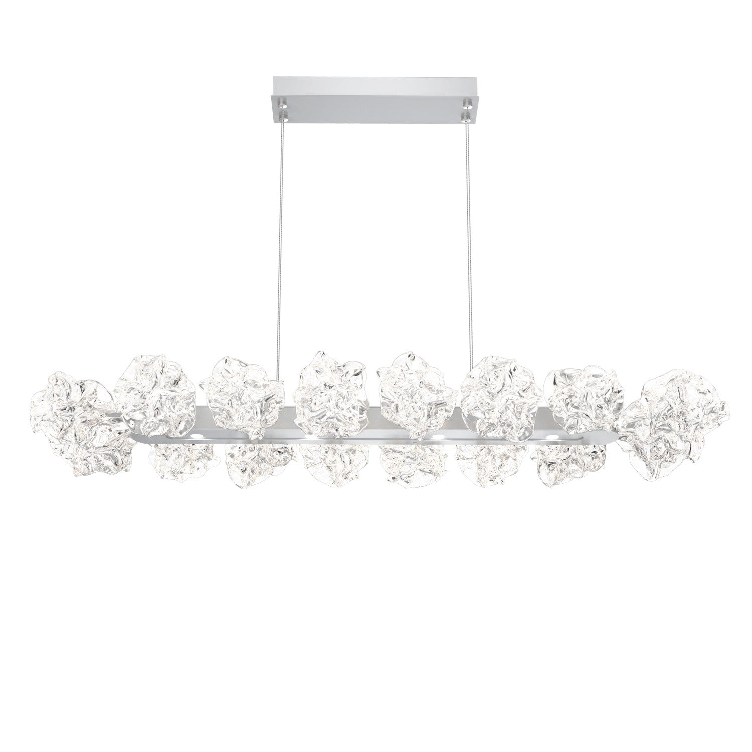 Hammerton Studio - PLB0059-48-CS-BC-CA1-L1 - LED Linear Suspension - Blossom - Classic Silver