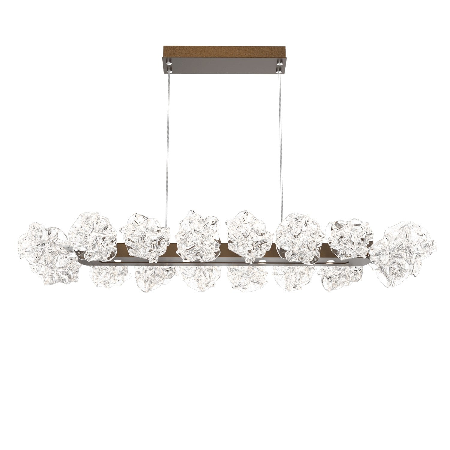 Hammerton Studio - PLB0059-48-FB-BC-CA1-L3 - LED Linear Suspension - Blossom - Flat Bronze