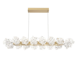 Hammerton Studio - PLB0059-48-GB-BC-CA1-L1 - LED Linear Suspension - Blossom - Gilded Brass