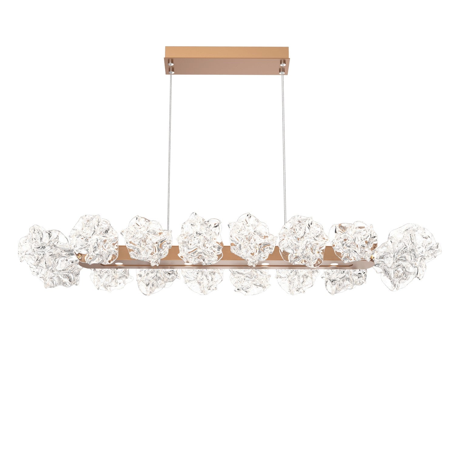 Hammerton Studio - PLB0059-48-NB-BC-CA1-L1 - LED Linear Suspension - Blossom - Novel Brass
