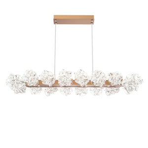 Hammerton Studio - PLB0059-48-NB-BC-CA1-L3 - LED Linear Suspension - Blossom - Novel Brass