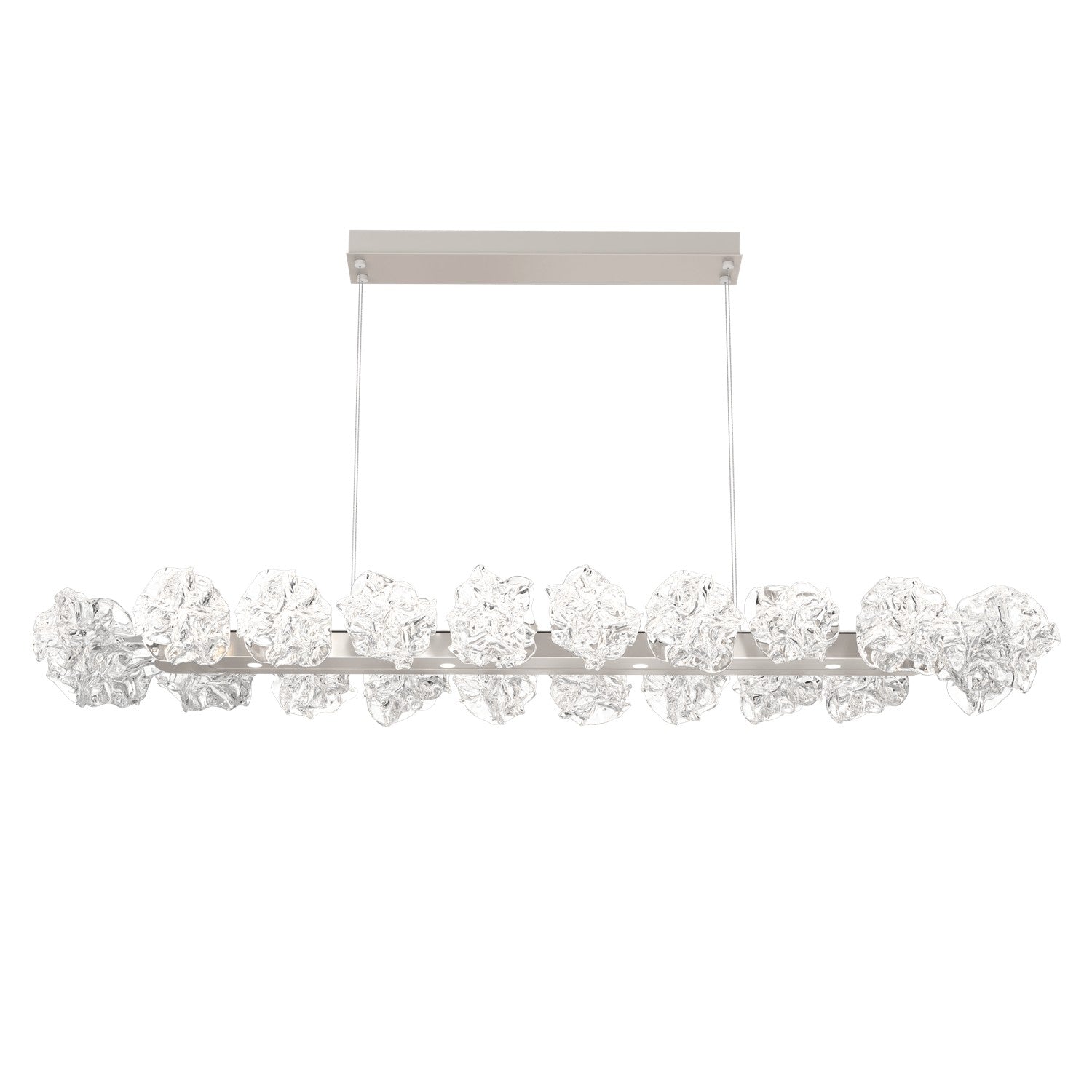Hammerton Studio - PLB0059-60-BS-BC-CA1-L3 - LED Linear Suspension - Blossom - Beige Silver