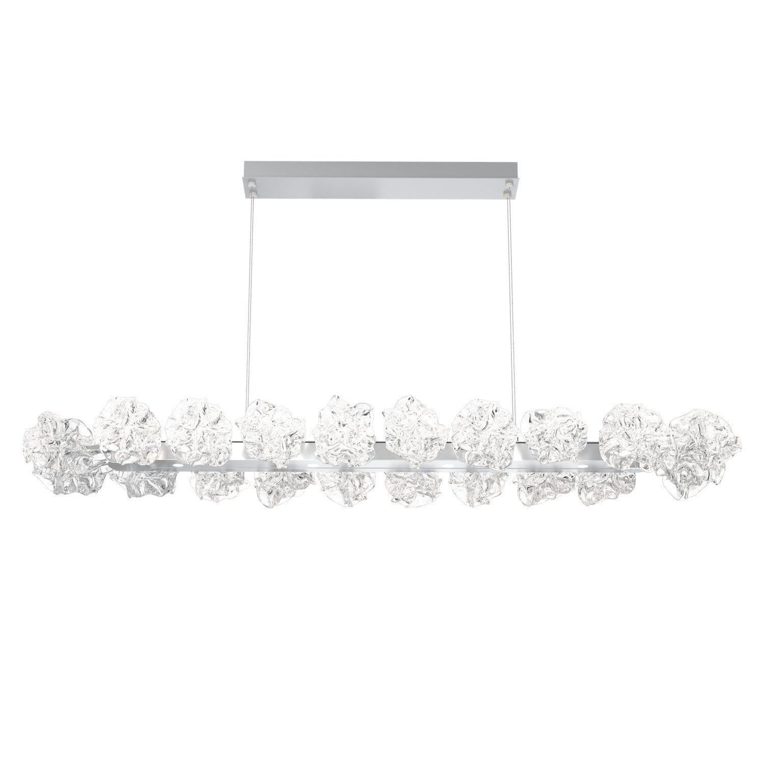 Hammerton Studio - PLB0059-60-CS-BC-CA1-L1 - LED Linear Suspension - Blossom - Classic Silver
