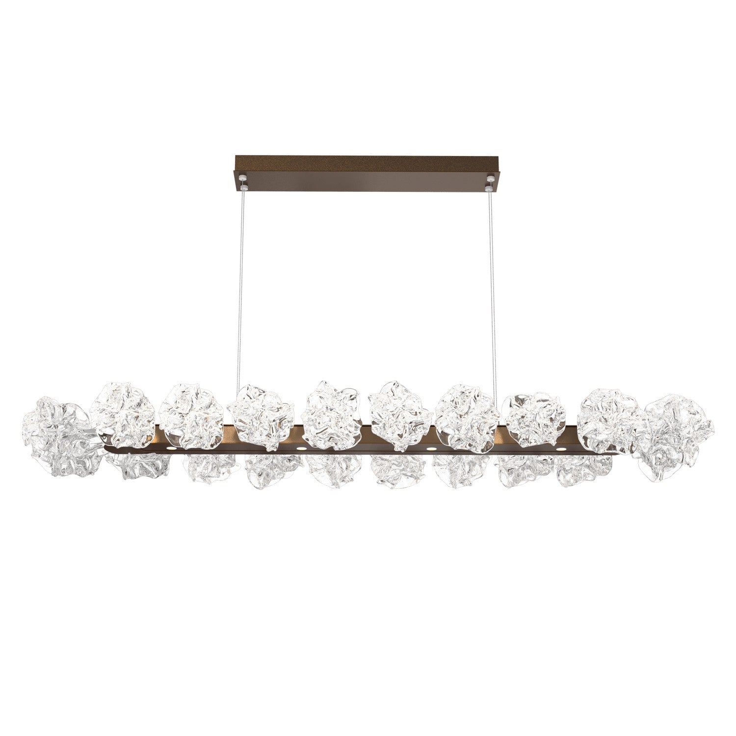 Hammerton Studio - PLB0059-60-FB-BC-CA1-L3 - LED Linear Suspension - Blossom - Flat Bronze