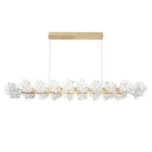 Hammerton Studio - PLB0059-60-GB-BC-CA1-L1 - LED Linear Suspension - Blossom - Gilded Brass