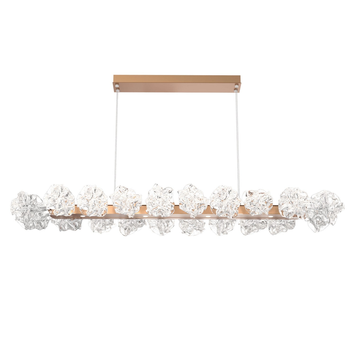 Hammerton Studio - PLB0059-60-NB-BC-CA1-L1 - LED Linear Suspension - Blossom - Novel Brass
