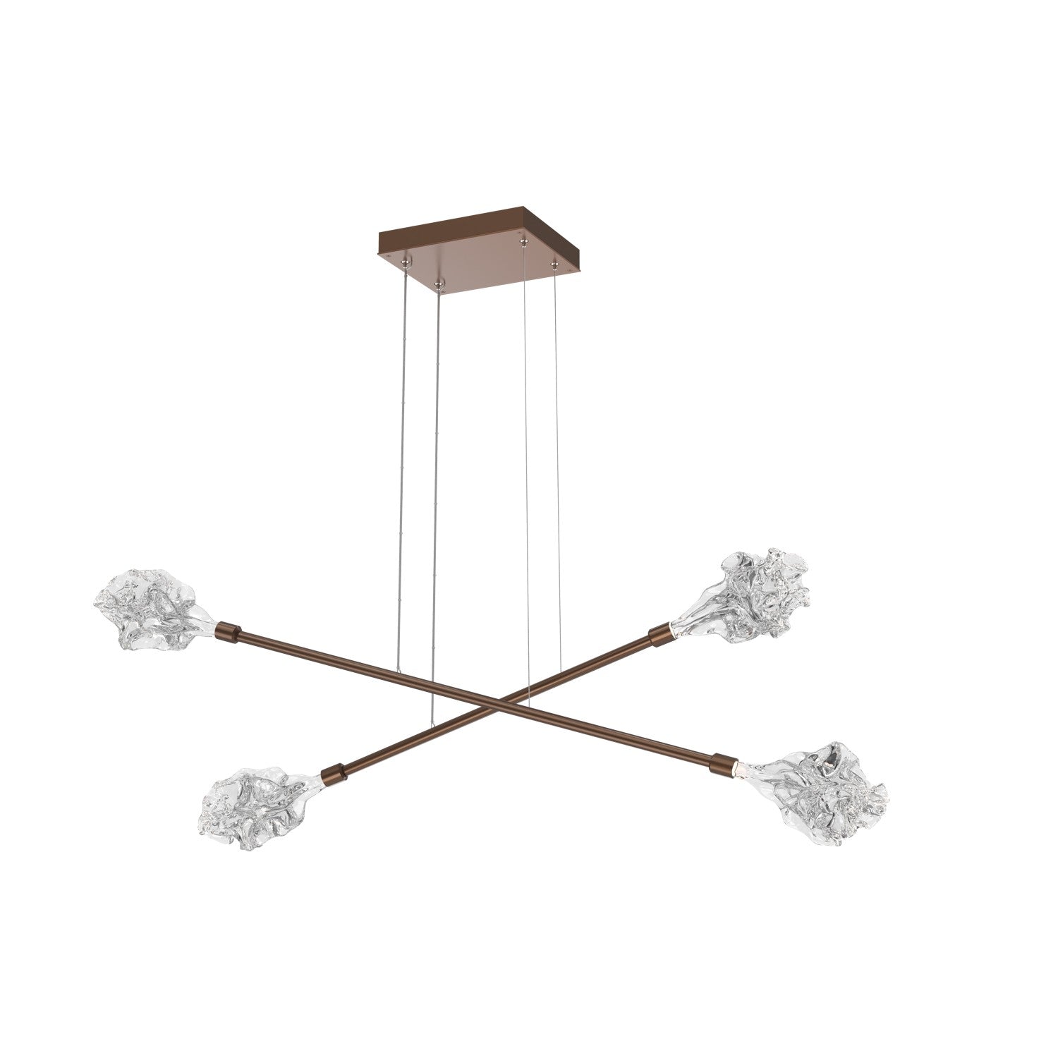 Hammerton Studio - PLB0059-M2-BB-BC-CA1-L1 - LED Lantern - Blossom - Burnished Bronze