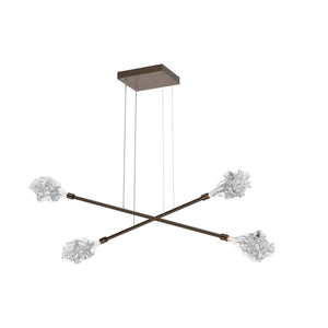 Hammerton Studio - PLB0059-M2-FB-BC-CA1-L1 - LED Lantern - Blossom - Flat Bronze