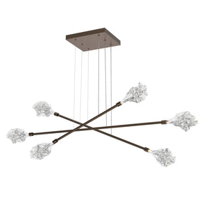 Hammerton Studio - PLB0059-M3-FB-BC-CA1-L1 - LED Lantern - Blossom - Flat Bronze