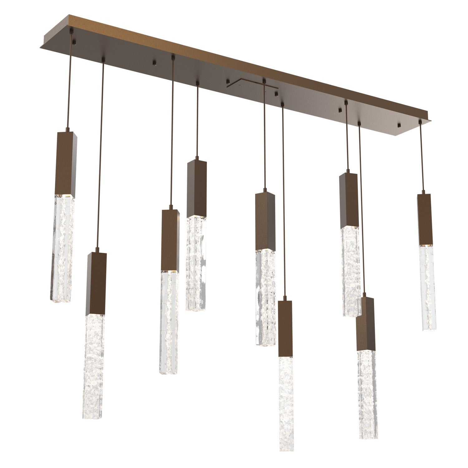 Hammerton Studio - PLB0060-09-FB-GC-C01-L3 - LED Pendant - Axis - Flat Bronze