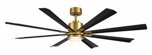 Modern Forms Fans - FR-W2403-65L-SB/MB - 65"Ceiling Fan - Size Matters - Soft Brass/Matte Black