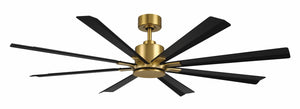 Modern Forms Fans - FR-W2403-65-SB/MB - 65"Ceiling Fan - Size Matters - Soft Brass/Matte Black