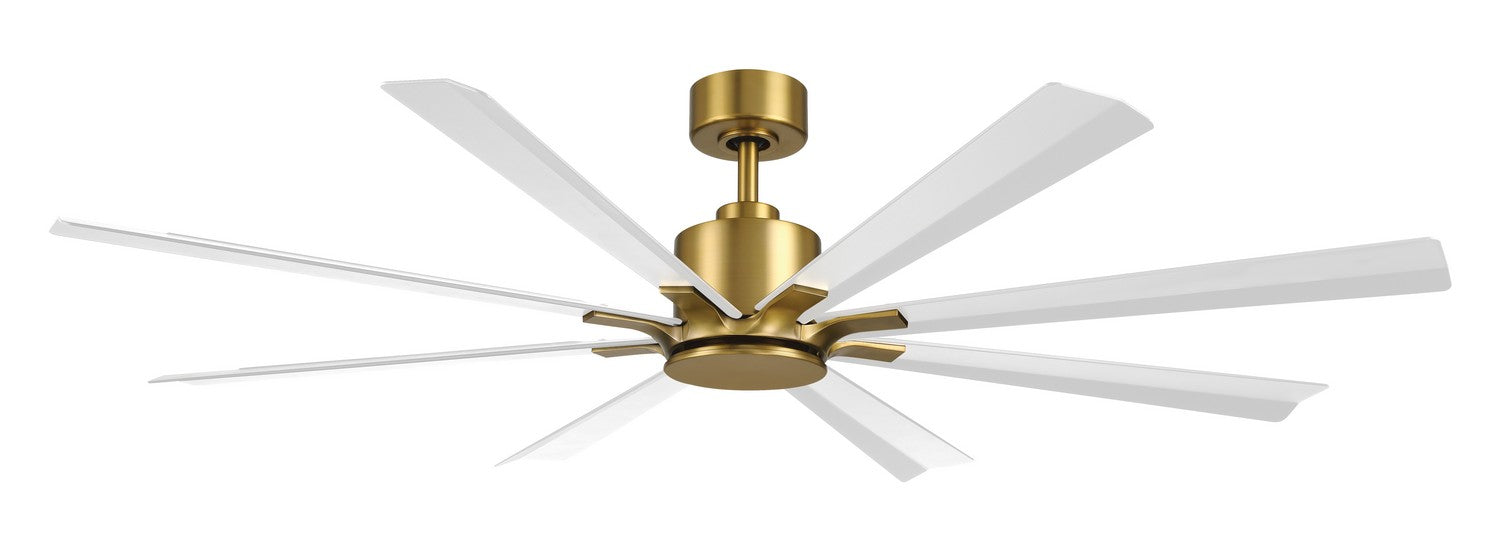 Modern Forms Fans - FR-W2403-65-SB/MW - 65"Ceiling Fan - Size Matters - Soft Brass/Matte White
