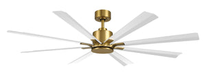 Modern Forms Fans - FR-W2403-65-SB/MW - 65"Ceiling Fan - Size Matters - Soft Brass/Matte White