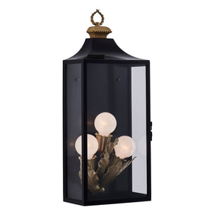 Kalco - 410221MB - Three Light Wall Sconce - Marge - Matte Black